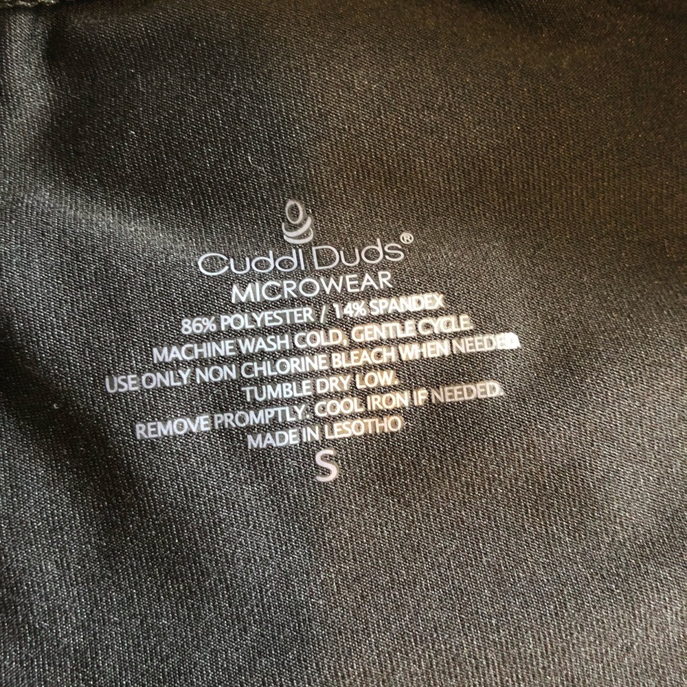Cuddl Duds Leggings High-Rise Microwear Sz Small